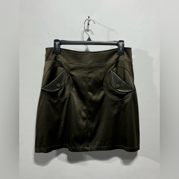 Tatyana Army Green Mini Skirt Women’s Size‎ Large Business Casual - Picture 1 of 5